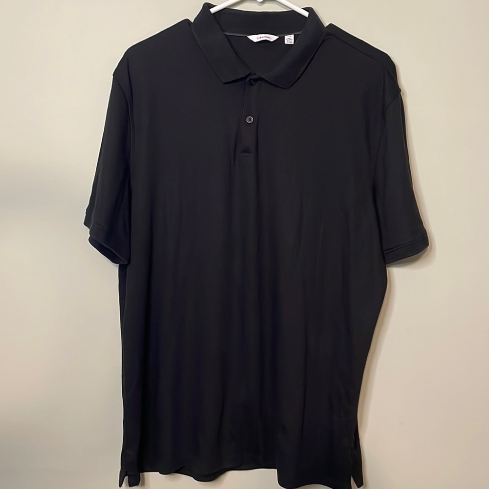 Calvin Klein Collared Short Sleeve Polo Shirt Size Large